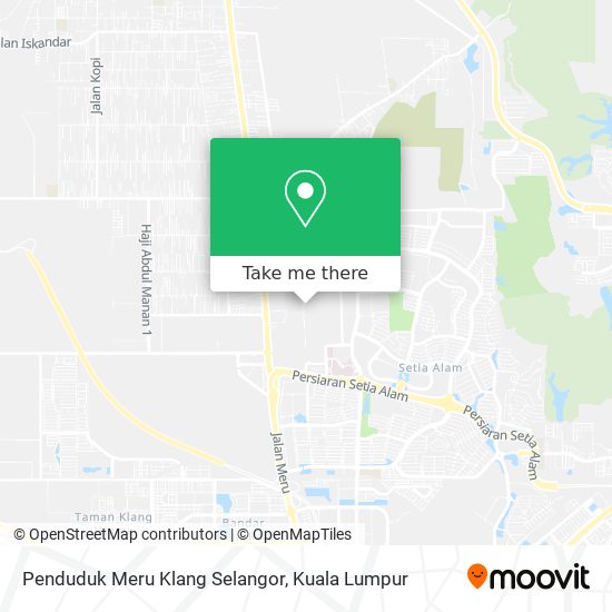 Penduduk Meru Klang Selangor map