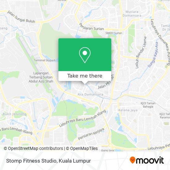 Stomp Fitness Studio map