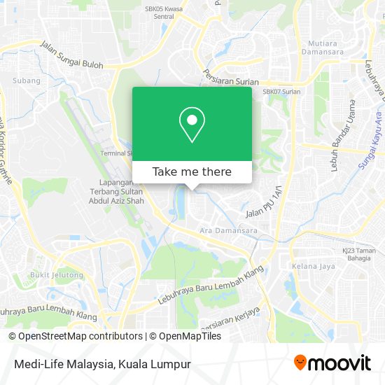 Medi-Life Malaysia map