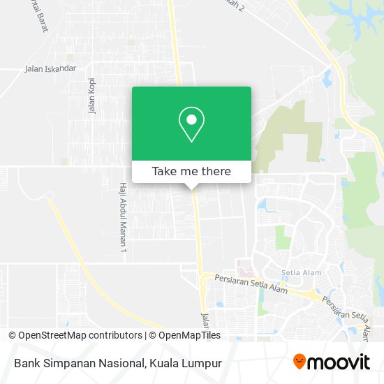 Bank Simpanan Nasional map