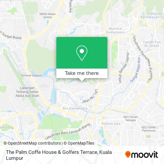 The Palm Coffe House & Golfers Terrace map