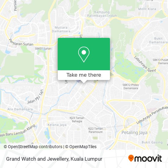 Grand Watch and Jewellery map