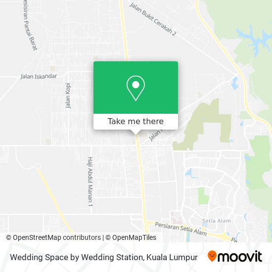 Wedding Space by Wedding Station map