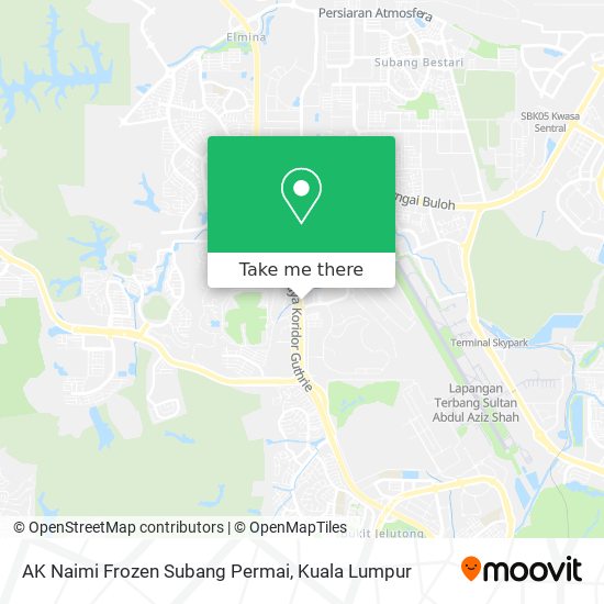 Peta AK Naimi Frozen Subang Permai