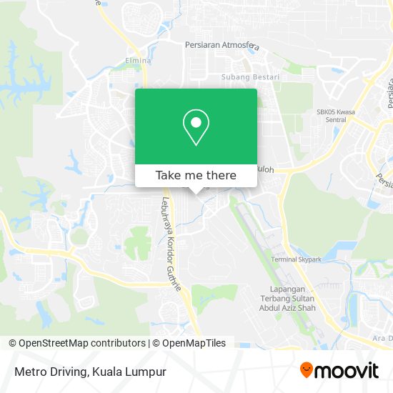 Metro Driving map