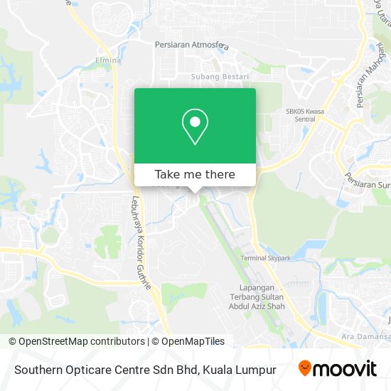 Peta Southern Opticare Centre Sdn Bhd