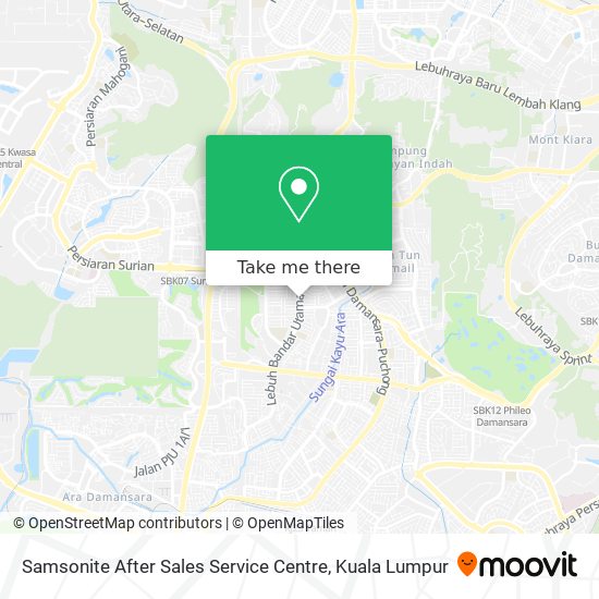 Samsonite After Sales Service Centre map