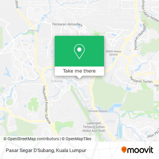 Peta Pasar Segar D'Subang
