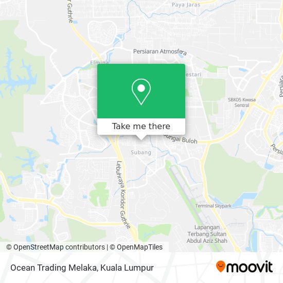 Peta Ocean Trading Melaka