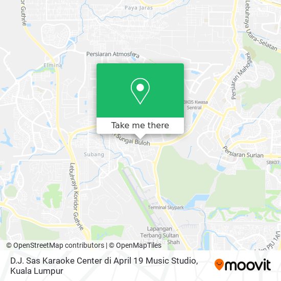 D.J. Sas Karaoke Center di April 19 Music Studio map