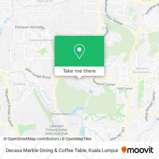 Decasa Marble Dining & Coffee Table map