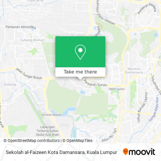 Peta Sekolah al-Faizeen Kota Damansara