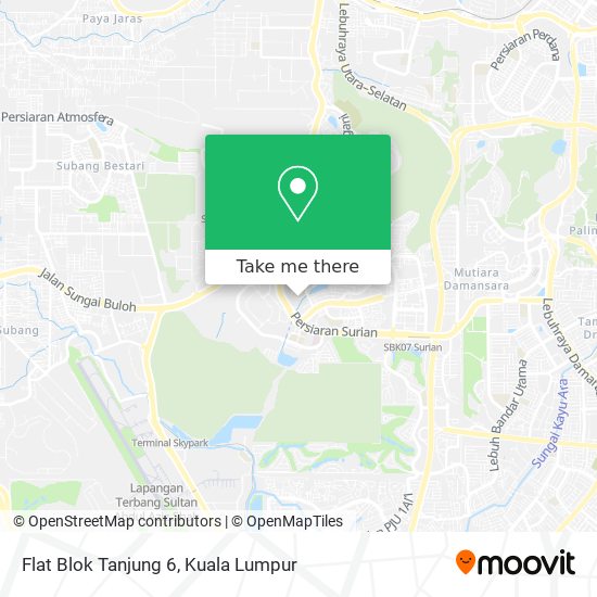 Flat Blok Tanjung 6 map