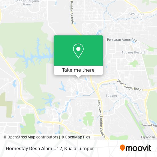 Homestay Desa Alam U12 map