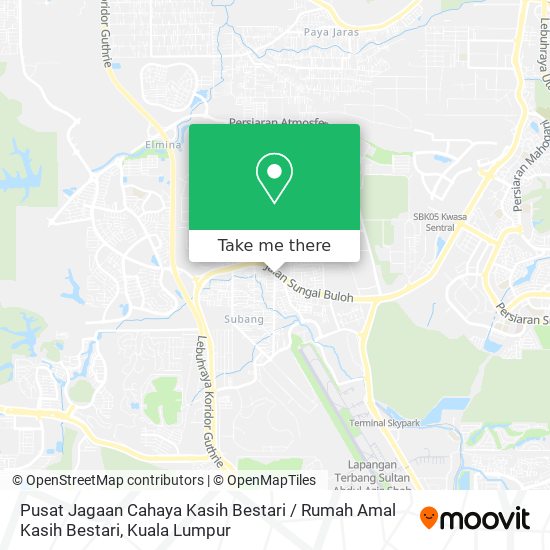 Pusat Jagaan Cahaya Kasih Bestari / Rumah Amal Kasih Bestari map