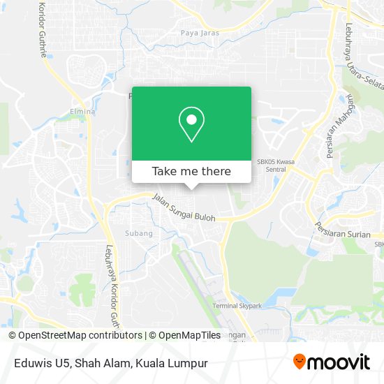 Peta Eduwis U5, Shah Alam