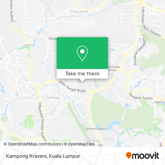 Kampong Kravers map