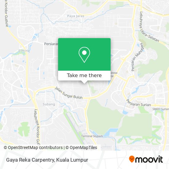 Gaya Reka Carpentry map