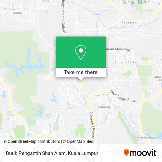 Butik Pengantin Shah Alam map