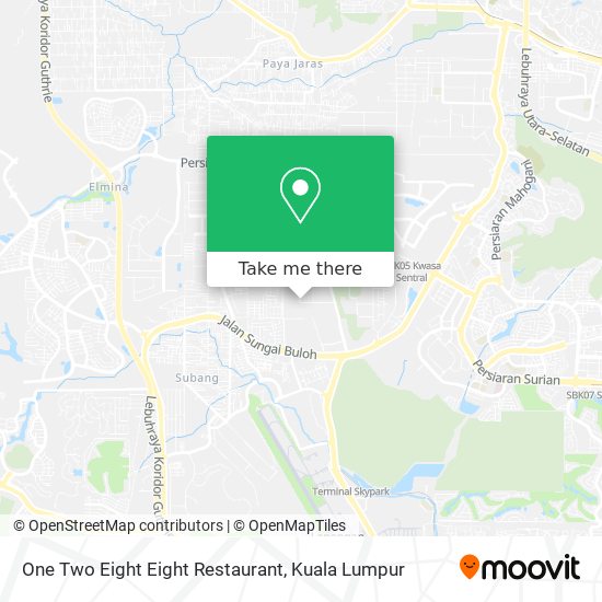 One Two Eight Eight Restaurant map