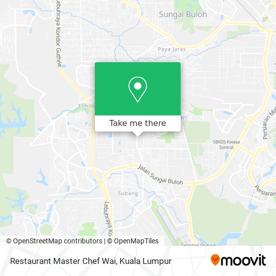 Restaurant Master Chef Wai map