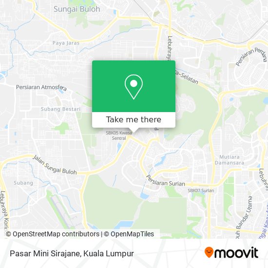 Pasar Mini Sirajane map