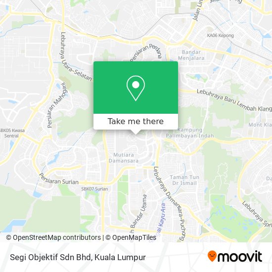Segi Objektif Sdn Bhd map