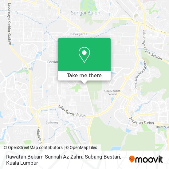 Rawatan Bekam Sunnah Az-Zahra Subang Bestari map