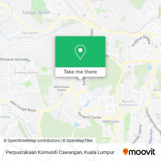 Perpustakaan Komuniti Cawangan map