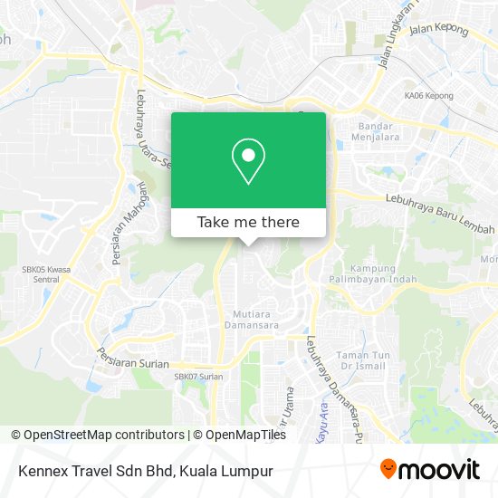 Peta Kennex Travel Sdn Bhd