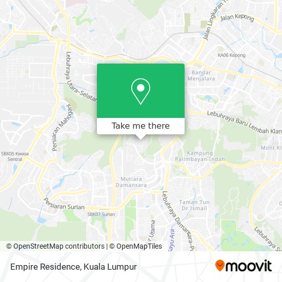 Empire Residence map