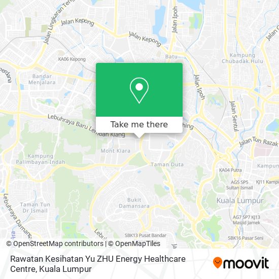 Rawatan Kesihatan Yu ZHU Energy Healthcare Centre map