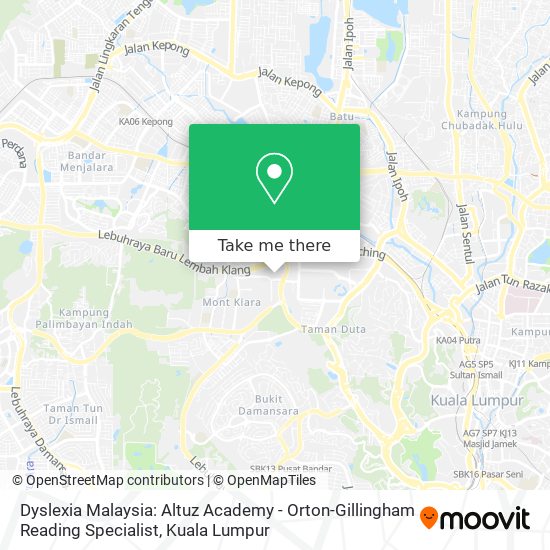 Dyslexia Malaysia: Altuz Academy - Orton-Gillingham Reading Specialist map
