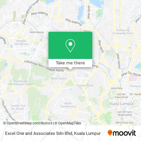 Excel One and Associates Sdn Bhd map