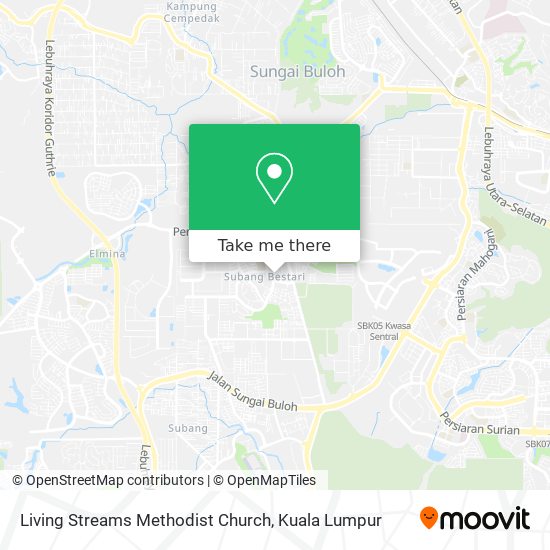 Living Streams Methodist Church map