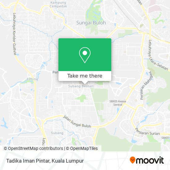 Tadika Iman Pintar map