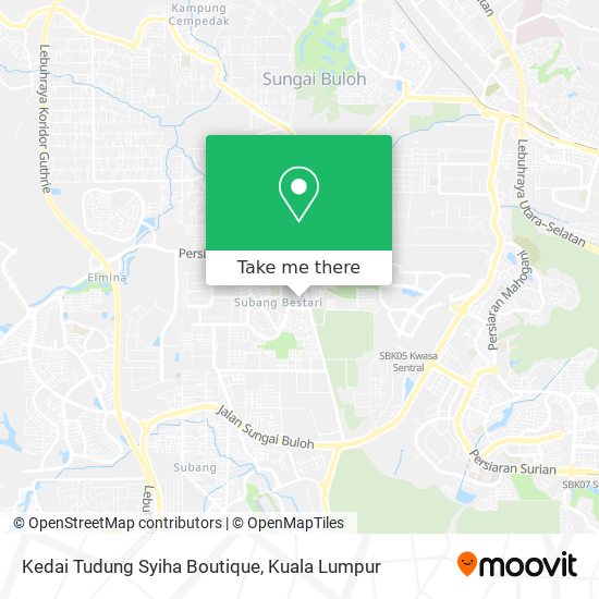 Peta Kedai Tudung Syiha Boutique