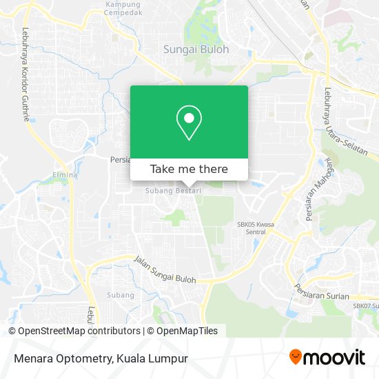 Menara Optometry map