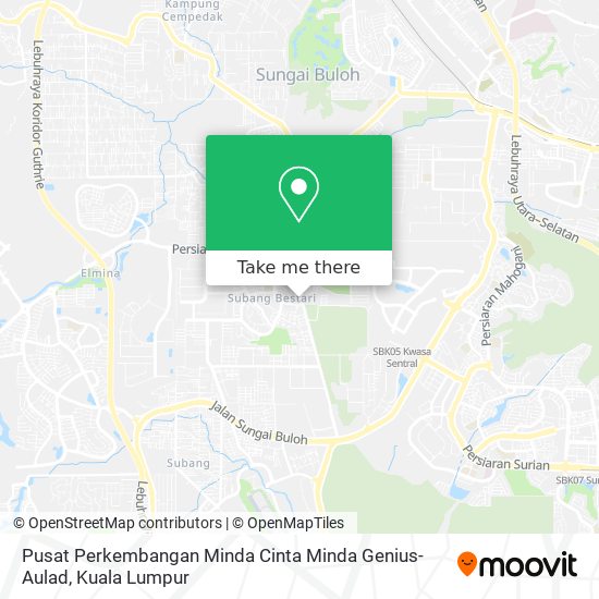 Pusat Perkembangan Minda Cinta Minda Genius-Aulad map