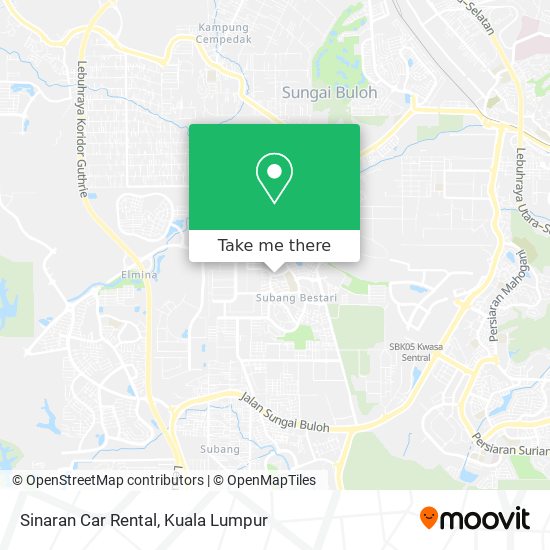 Sinaran Car Rental map