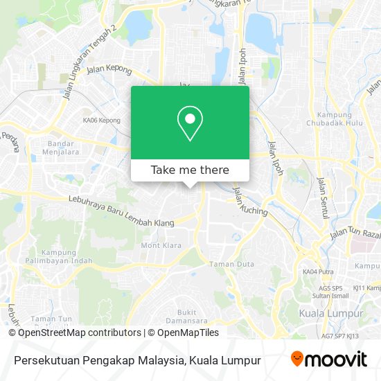 Peta Persekutuan Pengakap Malaysia