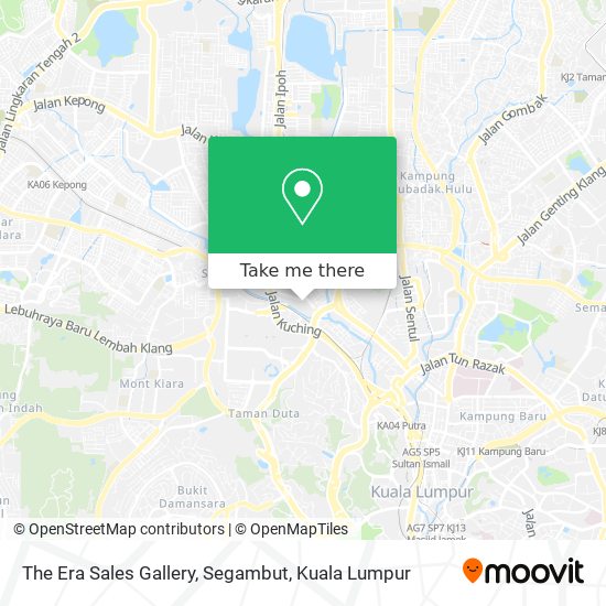 The Era Sales Gallery, Segambut map