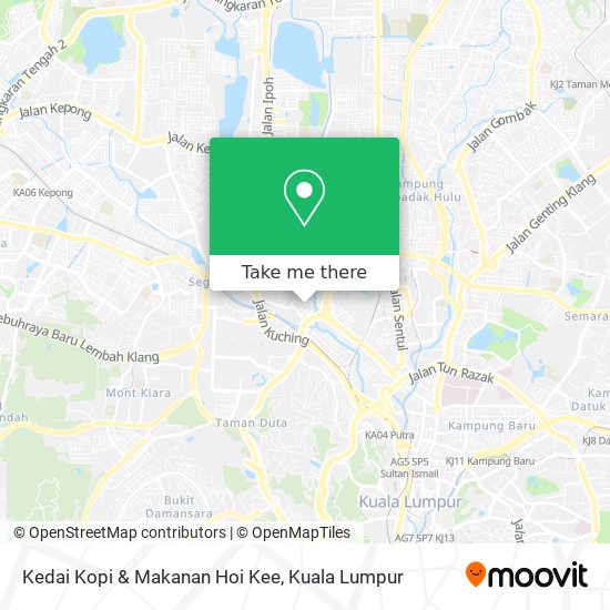 Peta Kedai Kopi & Makanan Hoi Kee