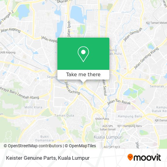 Keister Genuine Parts map