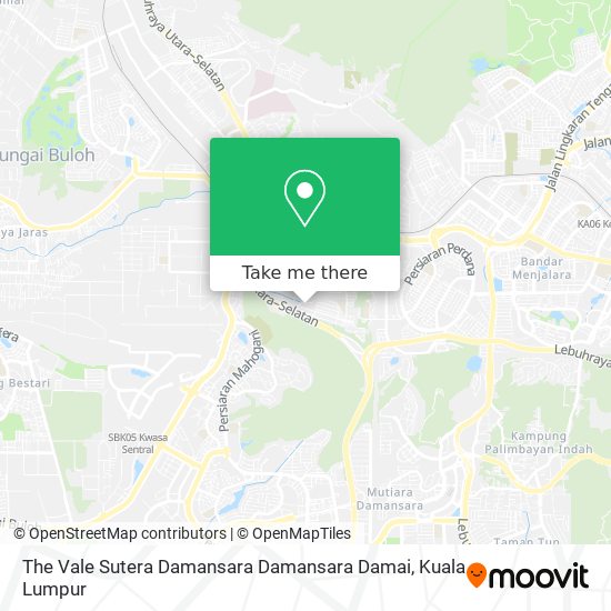 The Vale Sutera Damansara Damansara Damai map