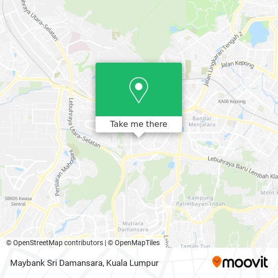 Maybank Sri Damansara map