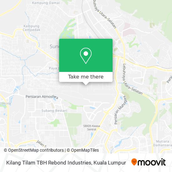 Kilang Tilam TBH Rebond Industries map