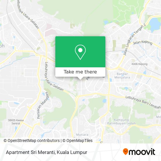 Peta Apartment Sri Meranti