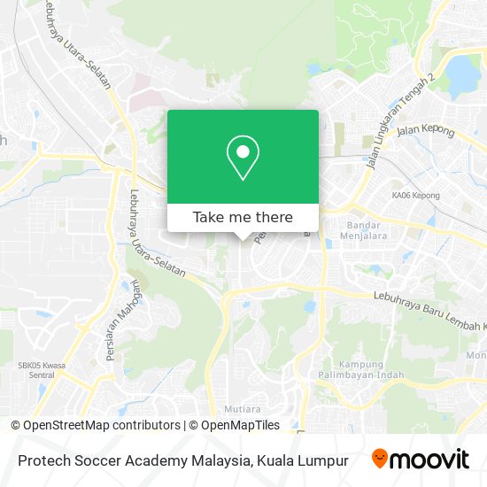 Peta Protech Soccer Academy Malaysia