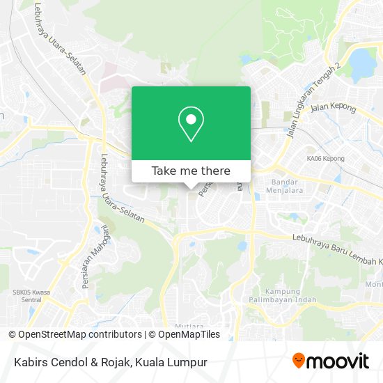 Kabirs Cendol & Rojak map